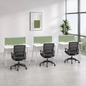 Modern Team Workstation Desk with Shared Frame Design E0 MFC Desktop and Modular Configuration for Business Offices