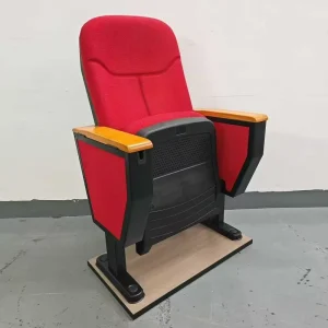 Modern Theatre Auditorium Folding Chair Aluminum Fabric School University Conference Lecture Hall Seat