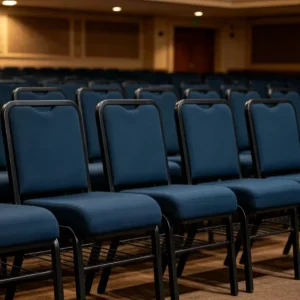 Modern Theatre Furniture Chairs Stackable Custom Colors Metal Rack Church Chair