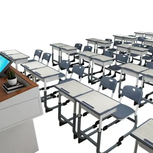 Modern Thickened Height Adjustable School Desks and Chairs for Elementary Junior High Students Tutoring Class Furniture
