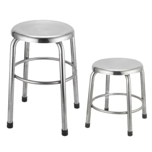 Modern Thickened Laboratory Stainless Steel Round Stool Household & Bar Furniture Antistatic Dining Chair Low Stool