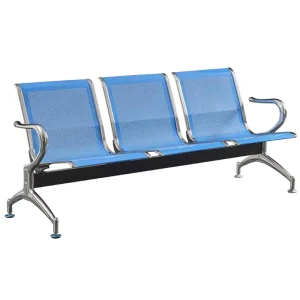 Modern Three Person Large Steel Waiting Chair for Comfortable Waiting for Schools Malls Hospitals Airports