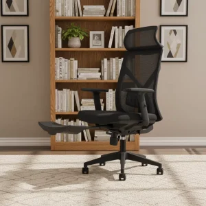 Modern Tiltable Adjustable Ergonomic Mesh Office Chair with Adjustable Height and Swivel for Home Office and Living Room