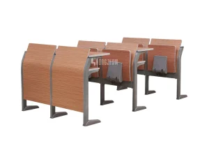 Modern Tip-up Seat School Desk Chair Set with Contemporary Design Metal Construction for School Lecture Halls TC989