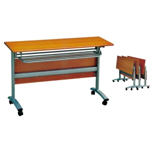 Modern Training Desk School Furniture Office Table and Chair Training Table with Wheels