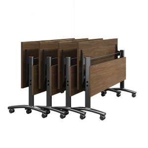 Modern Training Room Office Furniture Table Office Desk Flip Top Training Desk Folding Wheels Conference Foldable Meeting Table