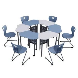Modern Training Table and Chair Set for Conference Rooms and Classrooms