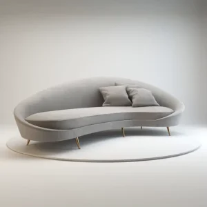 Modern Tufted Velvet Sofa Set for Home Decor for Living Room or Villa for Mall Furniture Curved Apartment Sofa