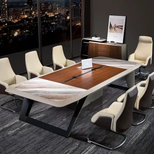 Modern Unique Design Commercial Odm Oem Leather Contemporary Luxury Custom Office Meeting Desk Conference Table