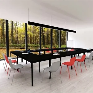 Modern Unique Meeting Room Training Table Office Furniture Small Meeting Desk Black Table Conference