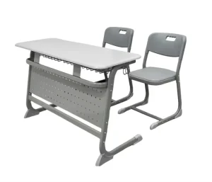 Modern University Table Chair Set with Durable Werzalit Material School Furniture for Students