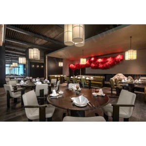 Modern Upholstered Restaurant Cafe Hotel Mall Booth Seating Solid Wood Frame High Density Cushion Booth Sofa