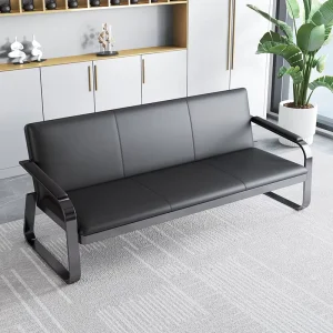 Modern Upholstered Waiting Chair for Office and Salon Reception Areas