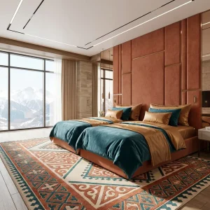 Modern Urban Luxury Hotel Furniture Hotel Bedroom Furniture with Bespoke Joinery and Millwork for Almaty Suites