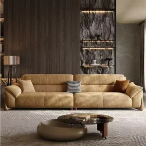 Modern Velvet Three Seat Sofa Bed Set with Eco Friendly Design for Apartment and Mall Living Rooms Contemporary Style