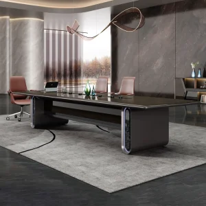 Modern Veneer Finish Conference Table High quality Eco Friendly Durable Office Desk School Boardroom Desk Luxury Executive