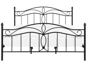 Modern Vintage Victorian Style Double King Sizes Metal Bed Frame Sprung Slatted Brushed Brass Castings Iron for Hotels