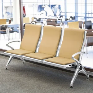Modern Waiting Room Chairs PU Leather Armrest Multifunction Dining Gym Lobby Conference Reception Guest Seating Clinics Airports