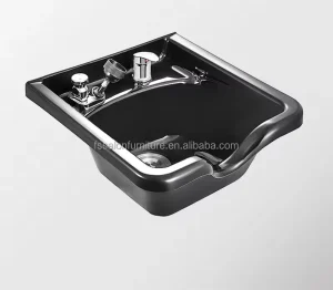 Modern Wall Mounted Backwash Sink Shampoo Chair for Salon Bathroom Workshop with All Installation Hardware