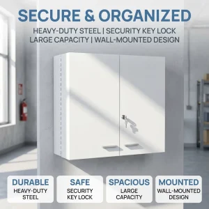 Modern Wall Mounted Galvanized Steel Hospital Medicine Cabinet for Apartment First Aid Box Use