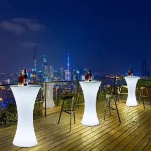 Modern Waterproof 16 Color Change LED Outdoor Bar Furniture with Remote Control