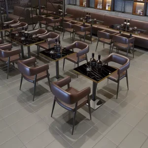 Modern Wood Bar Tables and Chairs Set for Commercial Use Durable Restaurant Furniture for Cafes Bars Catering