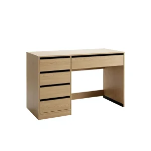 Modern Wood Computer Desk with Drawers for Office