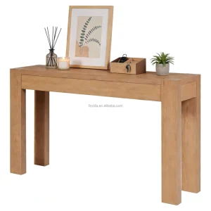 Modern Wood Console Table Narrow Entryway Hotel Apartment Living Room Storage Easy to Clean Home Furniture