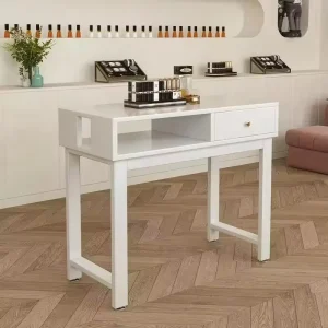 Modern Wood Eco Friendly Nail Salon Set Manicure Tables for Workshop & Mall Nail Bar Beauty Salon