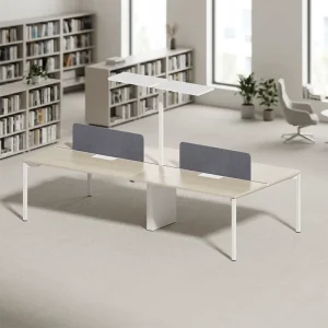 Modern Wood Frame Office Partition with Flexible Adjustable Easy Installation Workstation for Library and Office