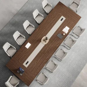 Modern Wood Office Furniture Board Meeting Conference Table and Chairs Set Conference Table 12 People