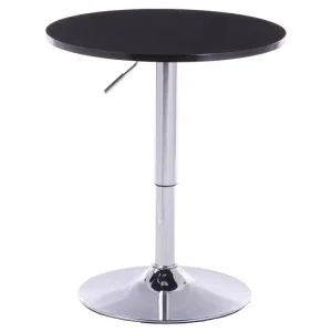 Modern Wood Panel Round Bar Table and Chair Combination with Adjustable Height for Home Bar Mall Entry Living Room Use