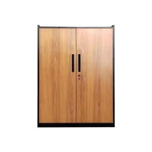 Modern Wood Pattern Commercial Steel Filing Cabinet 2 Door Low Storage Cabinet for Office