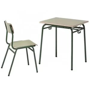 Modern Wood School Furniture Student Desk and Chair Set