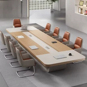 Modern Wood and MDF Office Furniture Board Meeting Conference Table and Chairs Set Conference Table 12 People