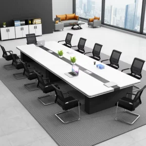 Modern Wood and MDF Office Furniture Board Meeting Conference Table and Chairs Set Conference Table