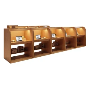 Modern Wooden 1 Shelf Freestanding Library Study Desk for School Living Room Hotel Use Eco Friendly Durable