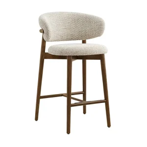 Modern Bar Stool Factory Direct Fabric High Chair with Backrest Upholstered Bar Stools for Home Tavern Restaurant