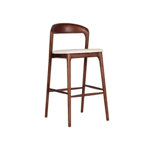 Modern Wooden Bar Stools Solid Wood Bar Stools Comfortable Bar Stools for Cafes and Restaurants