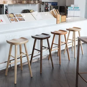 Modern Wooden Bar Stools for Cafe Restaurant Hotel Club and Bars