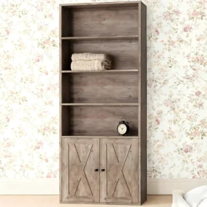 Modern Wooden Bookshelf for Bedroom Living Room Office 6 Shelf Eco Friendly Home Furniture