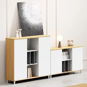 Modern Wooden Combination Office Workstations Furniture File Storage Cabinet for Office Gym School or Hospital Use