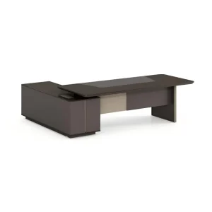 Modern Wooden Commercial Office Furniture L Shaped Boss Desk Customizable L Shaped Office Desk Durable Wooden Office Desk