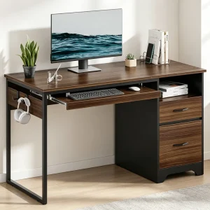 Modern Wooden Computer Desk for Office Building and Bedroom Use