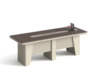 Modern Wooden Conference Table for School Office Use Large Size Design for Mid to Large Meetings Team Discussions