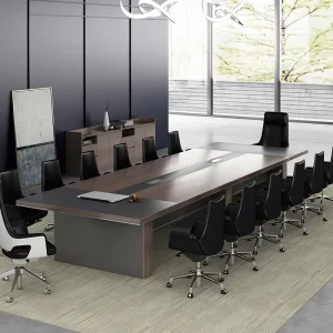 Modern Wooden Convertible Extendable Large Long Boardroom Desk for 10 16 People Office Meeting Table