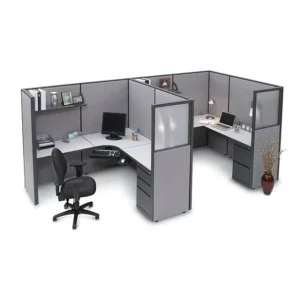 Modern Wooden Extendable Office High Partition Wall Staff Workstation Desk Indoor Call Center Cubicle