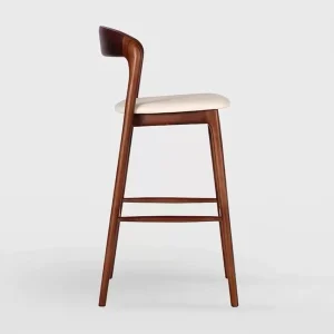 Modern Wooden Furniture Bar Chair Furniture Bar Stool Solid Wood Comfortable Bar Chair for Cafe and Restaurant