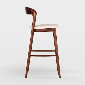Modern Wooden Furniture Bar Chair Furniture Bar Stool Solid Wood Comfortable Bar Chair for Cafe and Restaurant