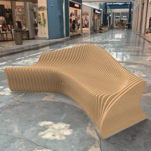 Modern Wooden Furniture Public Waiting Area Sofa for Airport Restaurant Beauty Salon Mall Entry Supermarket Home Bar Hospital